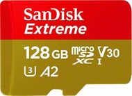 Sandisk 128G 記憶卡 A2 讀取190M Extreme microSDXC UHS-I U3 V30