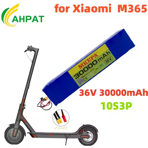 100% 36V 30Ah Scooter Battery Pack for Xiaomi Mijia M365 36V 30000mAh Battery pack Electric Scooter 