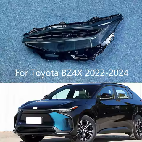 For Toyota BZ4 BZ4X 2022-2024 Headlamp Lamp Cover Headlight Shell Transparent Mask Lens Plexiglass R