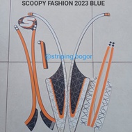Stiker Striping Motor Honda Scoopy Fashion 2023 Biru
