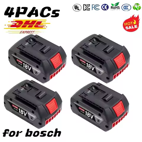 for Bosch 18V 8Ah Battery Compatible with GDR 18V-215 GSB 185-LI LED Power Indicator Shows Remaining