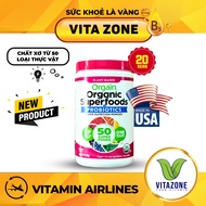 Bột Orgain Organic Protein & Superfoods Plant Based Protein Powder - Protein Chất Lượng Cao Cho Ngườ