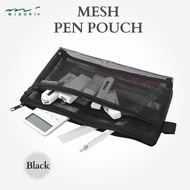 DESIGNPHIL MIDORI Mesh Pen Pouch - Black, Japan Diary/ Journal Stationery