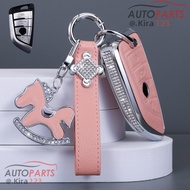 Zinc Alloy Cowhide Car Remote Key Case Cover Shell For BMW 525li F15 F16 F48 F85 G30 G11 M 2018 X1 X