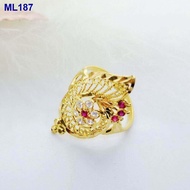 ♀❡ↂCincin Design India Saiz 15 16.5 18 21.5 Emas 916 Yon Hing