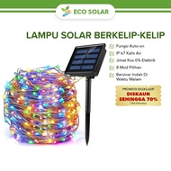 Lampu Solar Berkelip kelip 32M/22M/12M/7M Solar Lights LED Fairy String Lights Waterproof 8 Lighting