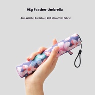 Mini Folding Umbrella 98g Ultra Light Feather Umbrella Creative Unique Carbon Fiber Pencil Umbrella 