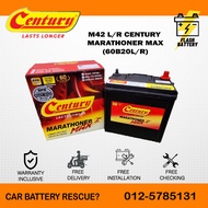 [ Installaton Provided ] M42 EFB | 60B20L/R | B20 L/R ] CENTURY MAX | Car Battery Bateri Kereta | Myvi Bezza adv Ativa