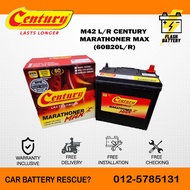 [ Installaton Provided ] M42 EFB | 60B20L/R | B20 L/R ] CENTURY MAX | Car Battery Bateri Kereta | My