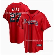 Braves Atlanta Braves Jersey Men No. 27 Riley Embroidered Pro Baseball Uniform