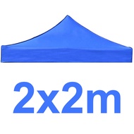 【Dikirim dlm 24jam】 Atap Tenda Lipat 2x2/3x3 Cover Tenda Lipat Bahan Polyester 420D -Biru dan Merah 