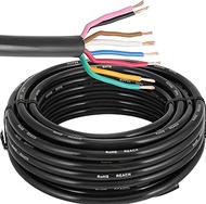 Vehicle Cable 8 Core 10 m Cable Trailer 8-Pin Camping Vehicle Cable Cross Section 7 x 0.5 mm² + 1 x 