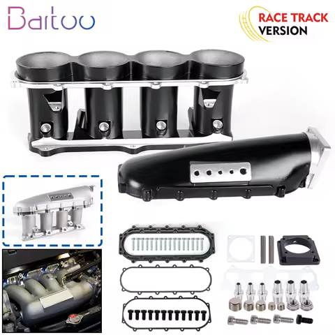 Bartoo-Ultra Race Intake Manifold Kit For 02-06 Honda Acura RSX 2.0L TSX 2.4L & Civic Si 2.0L K-Seri
