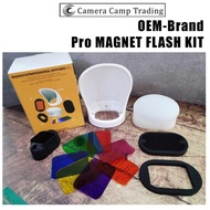 OEM Pro Magnetic Flash Diffuser Kit for Speedlight Godox TT600/TT685II/V850II/V860III OR AD200PRO