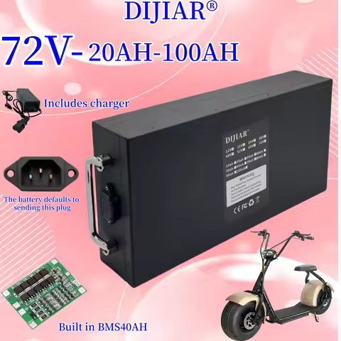 72V Harley 18650 lithium battery 20AH-100AH, waterproof shell, in stock, air freight, built-in BMS40