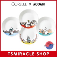 Corelle Moomin Friends small plate(17.1cm) 4P / Round plate / Dinner plate / Tableware