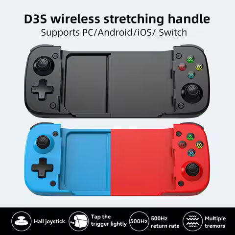 The new D3S stretchable game controller comes with a Hall joystick, shortcut buttons, and supports P