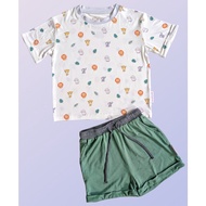 [The Cuddly Todds] Bamboo 2-Piece Daywear Set (Safari🌿)