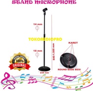 PROMO- STAND MICROPHONE LANTAI / STAND MIC BULAT / STAND MIC BESI