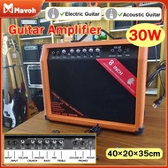 8-inch Guitar Amplifier Original - 30W Acoustic Electric Guitar Amplifier | Distortion, Delay, Aux &