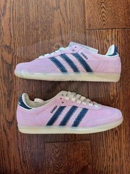 全新 Notitle x adidas Originals Samba 藍粉男女通用板鞋