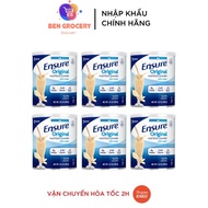 Combo 6 Cans Of Ensure Original Vanilla Milk Powder 400g Domestic Usa