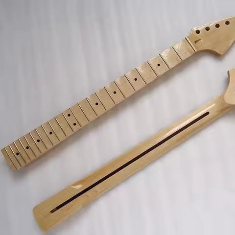 22 Frets Inlay Dots Scalloped Fingerboard Electric Guitar Neck Maple Material Musical Instrument Acc