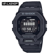 Velashop นาฬิกาข้อมือผู้ชายคาสิโอ Casio G-Shock G-SQUAD GBD-200 series สายเรซิ่นสีดำ เชื่อมต่อแอป G-