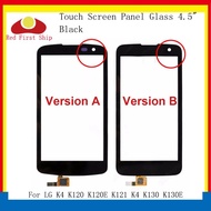 For LG K4 K120 K120E K121 K4 K130 K130E Touch Panel Digitizer Sensor Front Outer K4 LCD Glass Touch 