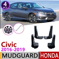 4PCS Car Mudflap for Honda Civic 2016 2017 2018 2019 FC FC1 FC2 FC5 Fender Mud Flaps Guard Mudguard Splash Flap Accessories 10th