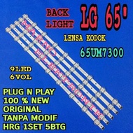 BL BACKLIGHT LED TV LG 65 INC 65UM7300 PTA 65 IN 65UM7300PTA 9K 6V FROG LENS