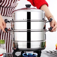 3 Layer Steamer Stainless Steel Cooking pots 26cm
