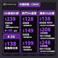 cmhk 中國移動 5G超低價