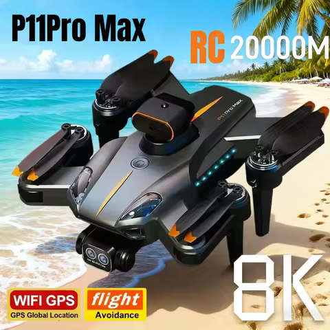P11 ProMax GPS Drone 8K HD 5G Professional Aerial Photography Dual Camera Obstacle Avoidanc Brushles