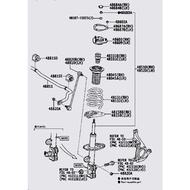 NX200T AGZ15 ORIGINAL TOYOTA FRONT SUSPENSION ABSORBER ACCESSORIES PARTS
