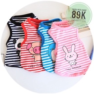 4-way cotton striped t-shirt for pets