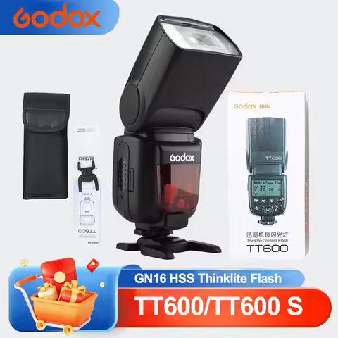 Godox TT600 TT600S GN16 HSS Thinklite Flash 180° Rotation Built-In 2.4GHz X Wireless Radio System fo