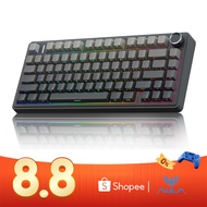 AULA F75 Mechanical Keyboard 75% 80 Key RGB Tri-Mode Wired Bluetooth 2.4G Gasket Structure Hot-swap 