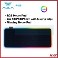 AULA F-X5 RGB Mouse Pad With Sewing Edge & Glowing Mouse Pad