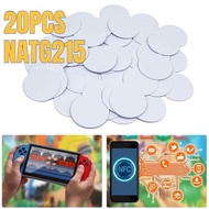 20pcs Ntag215 Tag NFC 25mm Coin Tag NFC Programmable Ntag Tag 215 Amiibo Tagmo