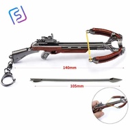 Crossbow Alloy Crossbow Crossbow Eating Chicken High Precision Weapon Model Toy Pendant Keychain Cro