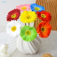 ye  Fake Silk Flowers Artificial Flowers with Stem Realistic Artificial Gerbera Jamesonii with Stem Beautiful Silk Flower for Home Office Table Centerpiece Faux Floral
