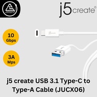 j5 create USB 3.1 Type-C to Type-A Cable 1.0M, Up to 10GBps transfer speed JUCX06