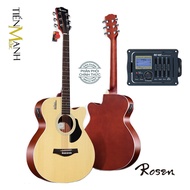 [Gắn EQ] Đàn Guitar Acoustic Rosen G11 G12 G13 G15 (Có gắn sẵn EQ Mings MET-B12 chính hãng) - Cam Kế