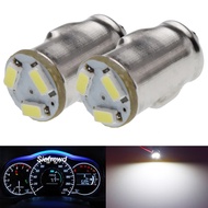 2Pcs BA7S LED Bulb White 3014 3SMD Car Interior Dashboard Gauge Warning Switch Lamp GLB281 LLB281 Au
