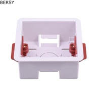 BERSY Gypsum Board Lining Box, Junction Box White Wall Socket Cassette, Durable 35/46mm Depth 86 Typ