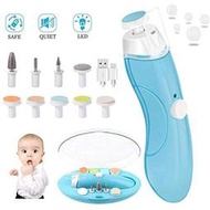 充電款嬰兒電動磨甲器 新生兒指甲鉗套裝 USB充電式 寶寶指甲剪 日本爆款