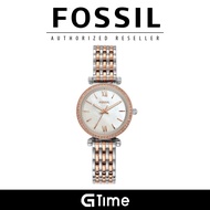 [Official Warranty] Fossil ES4649 Women's Carlie Mini Three-Hand Two-Tone Stainless Steel Watch