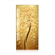 Fortune tree entrance decoration painting, corridor aisle rocking money fortune tree crystal porcela