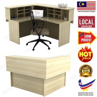 🇲🇾 🔥Local Supplier🔥 Ex Series Reception Cashier Counter Office L Shape Table Office Furniture / Meja